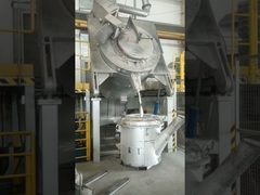 980C 600KG Fundição Elétrica Forno de inclinação a óleo com aquecimento de óleo camada de isolamento de GLP