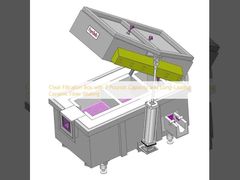 Caixa de Filtração Transparente com Capacidade para 2 Libras e Vedação de Fibra Cerâmica de Longa Duração