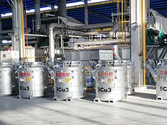 Fáceis de Limpar e Revestir Interiormente Conchas de Transferência de Alumínio Fundido com Cabos Resistentes ao Calor e Mecanismo de Travamento Seguro