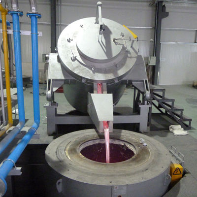 fornalha de cadinho 5000kgs guardando de derretimento regenerativa para o lingote de alumínio
