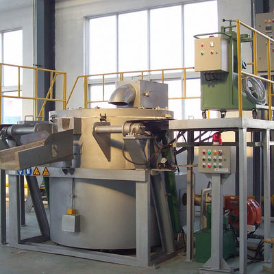Forno de retenção de alumínio fundido de temperatura nominal de 850 °C com capacidade de 1000 kg