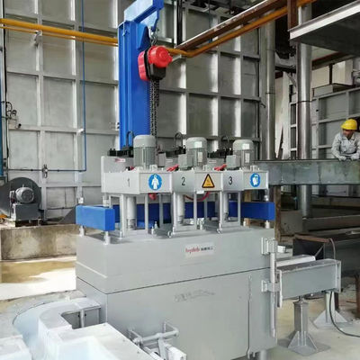Máquina de desgaseamento de alumínio de 3 fases com frequência de 50 Hz e nível de líquido de trabalho ≥ 250