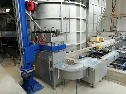 Melhorar a produção de alumínio com 4 rotores Máquina de desgaseamento de alumínio 0-600 R/min Velocidade do rotor de grafite e O2ppm≤5