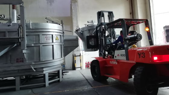 Capacidade personalizável Kg 500 ∼ 3000 Ladeiras de transferência de alumínio fundido para produção de alumínio