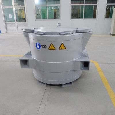 Ladeira de transferência de tipo "Tea-Pot" para transporte de alumínio fundido a longas distâncias com queda natural de temperatura ≤ 12°C/h e capacidade de 500-6000 kg