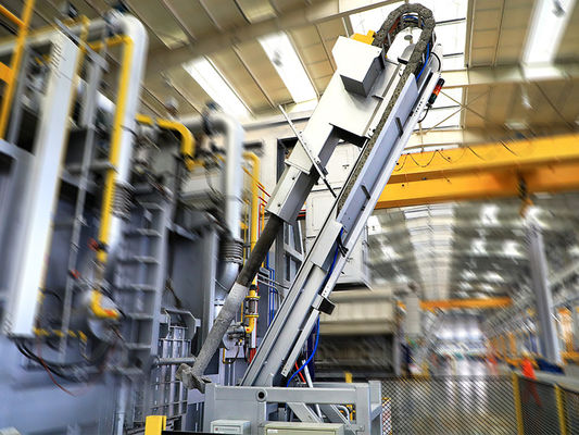 Injetor de Fluxo Rotativo com Controle de Pressão de Injeção por Servomotor, Velocidade de 0-300mm/s e Pressão de 25MPa para Refino de Alumínio