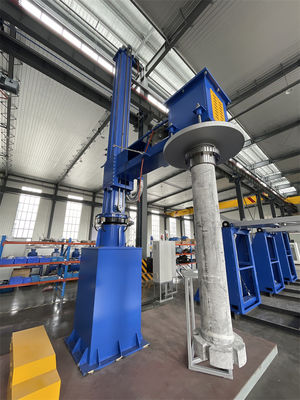 Rotor e eixo de desgaseamento de grafite de alta pureza de refino com 3000 kg de peso total da máquina ≥ 99,996% Pureza de gás refinado