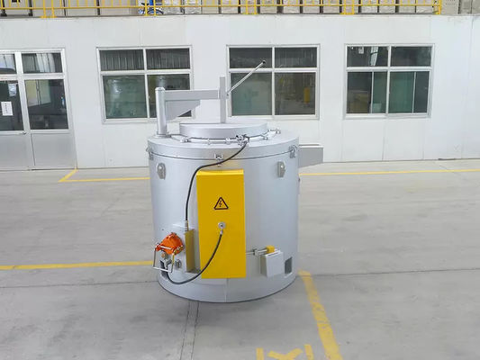 Forno de fusão de alumínio de eficiência de faixa de temperatura personalizada com método de resfriamento refrigerado a ar