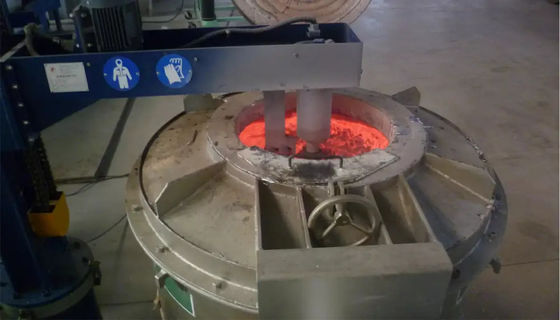 Máquina de desgaseamento de alumínio de material de rotor de grafite com capacidade de 600 kg e fonte de alimentação 220V/380V