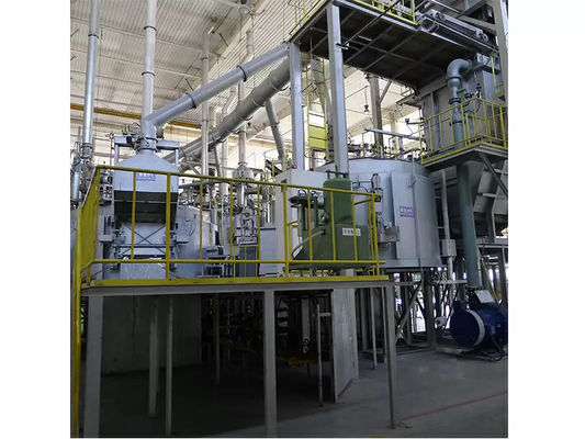 600 kg Unidade rotativa de desgaseamento para o refino de fluxo Tamanho de partícula ≤ 5 mm E quantidade de pulverização de fluxo refinado 0 ≈ 350 g/min