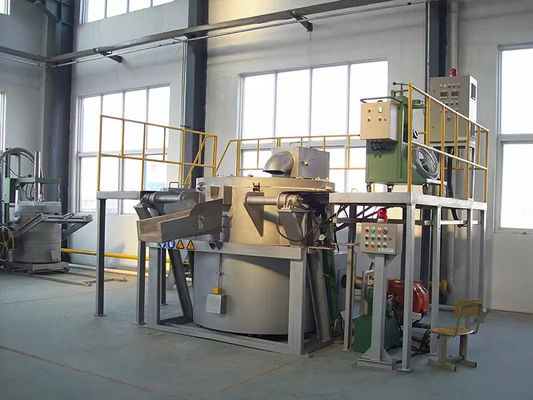 Máquina de Injecção de Fluxo de Gás de Nitrogénio ou Argônio de Pureza, Com Temperatura de Líquido de Alumínio de 680-750 C e Velocidade do Rotor de Grafite de 0 ¢ 400 r/min