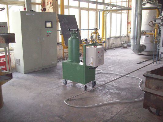 600 kg Unidade rotativa de desgaseamento para o refino de fluxo Tamanho de partícula ≤ 5 mm E quantidade de pulverização de fluxo refinado 0 ≈ 350 g/min