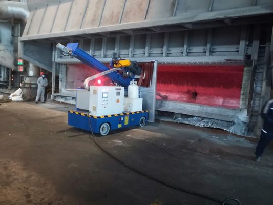 Máquina de injecção rotativa de fluxo de grafite para refino de alumínio