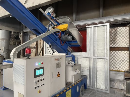 Máquina de injecção rotativa de fluxo de grafite para refino de alumínio