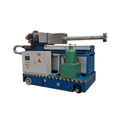 Pressão de gás de refino 0,4 ∼ 0,6 MPa Máquina de injeção de fluxo com capacidade de balde de 50 L e profundidade de líquido de alumínio 600-1100 mm
