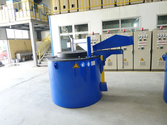 Forno de fusão de alumínio fundido a temperatura nominal de 850 °C com uniformidade de temperatura ≤ ± 5 °C