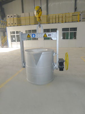 Máquina de desgaseamento de alumínio de três fases e quatro fios de alimentação para o fluxo de refino fino, tamanho de partícula ≤ 5 mm