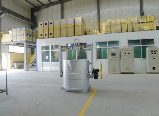 Máquina de desgaseamento de alumínio de três fases e quatro fios de alimentação para o fluxo de refino fino, tamanho de partícula ≤ 5 mm