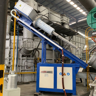 Injetor de fluxo rotativo de nitrogénio de alta pureza com eficiência de desgaseamento de 60% e faixa de oscilação do rotor de 30°