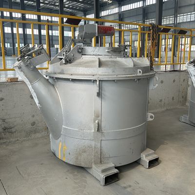 Caldeiras de transferência de alumínio fundido duráveis com queda de temperatura natural de ≤ 15 °C/h e temperatura máxima de funcionamento ≤ 850 °C