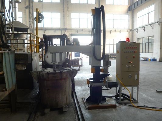 ≤ 5 mm Tamanho das partículas do fluxo de refino Máquina de desgaseamento de refino de alumínio com potência de 3 kW