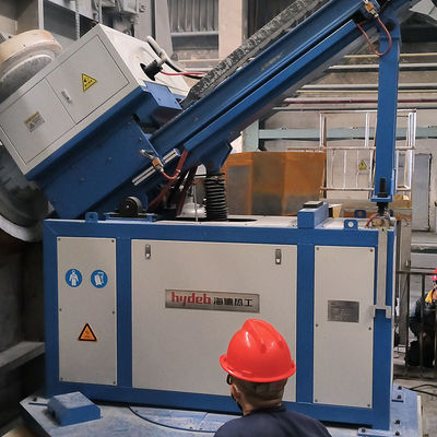 Injetor de fluxo rotativo de alta capacidade com capacidade de aquecimento da fusão de ≥ 20 °C/h Isolamento em cobertores de fibras cerâmicas e capacidade de 600 kg