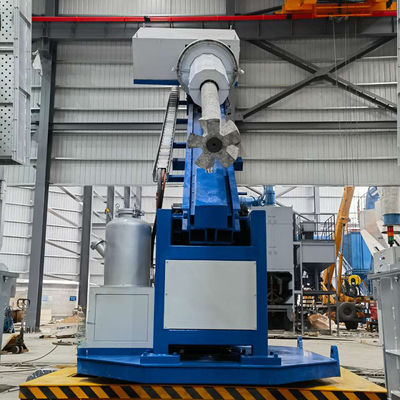 Injetor de Fluxo Rotativo com Controle de Pressão de Injeção por Servomotor, Velocidade de 0-300mm/s e Pressão de 25MPa para Refino de Alumínio