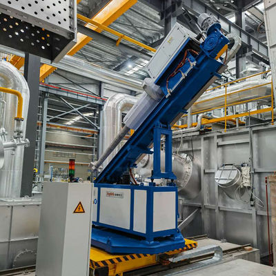 Injetor de fluxo rotativo de isolamento de classe F com velocidade do rotor ajustável de 600 rpm e controlo PLC para tratamento de fusos de alumínio