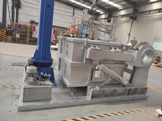 Unidade de Degasagem Rotativa em Linha para Fusão de Alumínio 0-1200°C Faixa de Temperatura Dimensões 1200x800x1500mm Remoção de Gás de Alta Eficiência Construção em Aço Durável