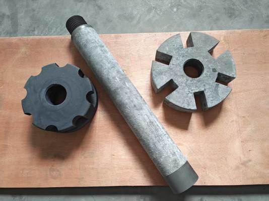Acessórios de grafite substituíveis de alta qualidade e longa vida útil para manutenção de equipamentos injetores de fluxo rotativo