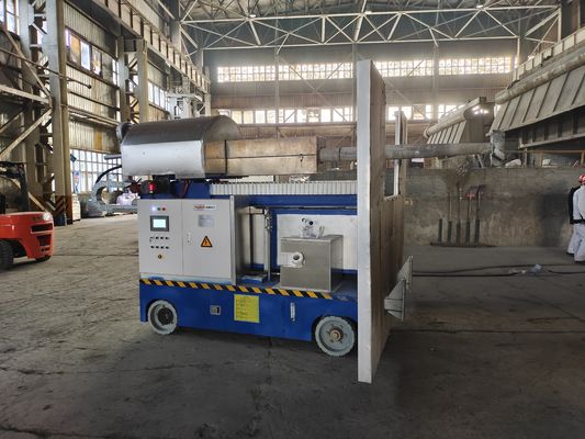 930 quilogramas de alumínio de alumínio elétrico pequeno da fornalha de derretimento do lingote de 880mm que derrete rapidamente