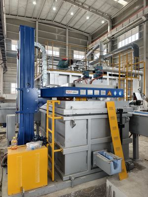 Tipo fornalha guardando de alumínio da placa de 3500kg para a carcaça da liga de alumínio