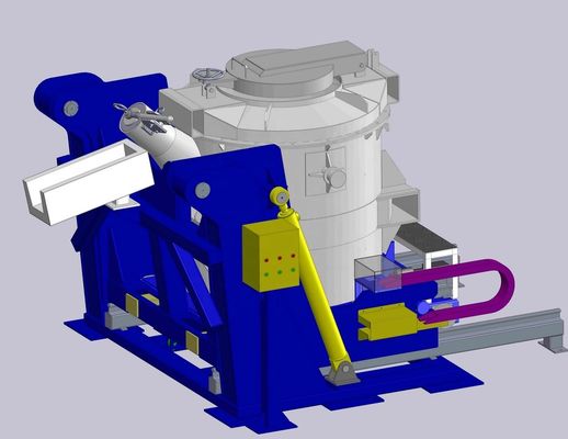 Recipientes de transferência de alumínio fundido com recursos de segurança e bico de vazamento incluído