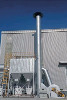 Coletor de Pó de Cartucho Ecológico com Grande Volume de Ar, Alta Eficiência de Remoção de Poeira e Sistema de Controle PLC