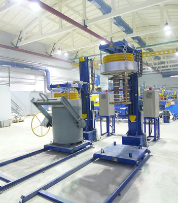 Pressão de gás 5000Pa Sistema de pré-aquecimento de lagarta para alumínio pressão 0,5-0,7MPa