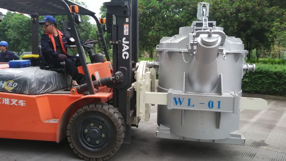 Conchas de alumínio derretidas de transferência de 3000KG 50C com bordo de derramamento