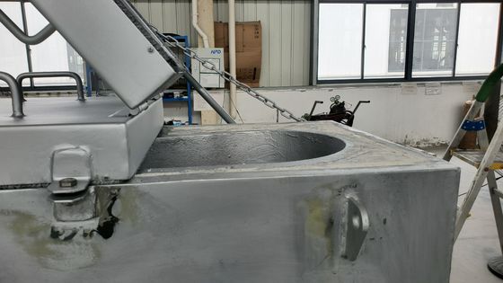 Alimentador de formulário contínuo de CFF12 12in na linha caixa do filtro do alimentador do ar para o alumínio derretido ISO9001 da pureza