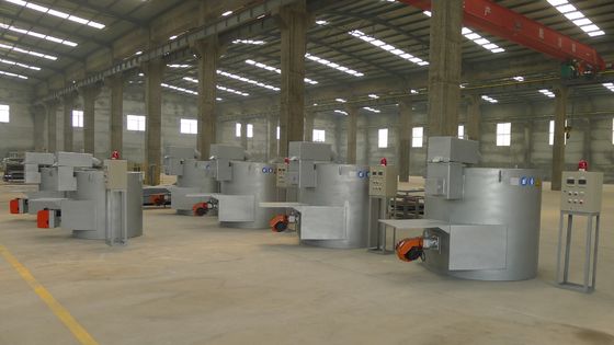Fornalha elétrica pequena ateada fogo gás do vácuo 250KG do LPG para o metal de derretimento 0.60Mpa