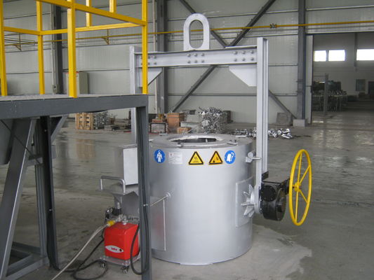 Fornalha de cadinho 300KG de alumínio elétrica