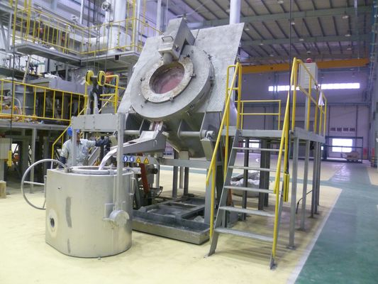 Ignição automática de alumínio de derretimento da fornalha de cadinho da sucata da eletricidade 1200KG