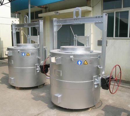 Gás industrial que suspende o tipo elétrico de alumínio 500KG da fornalha de cadinho