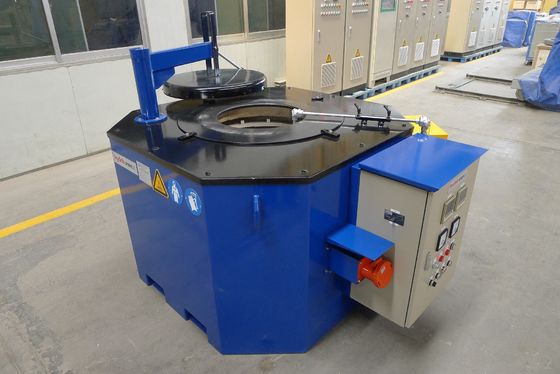 Fornalha de derretimento elétrica de inclinação azul do cadinho 1200KG para 280 Kg/H do aço Outshell do ferro