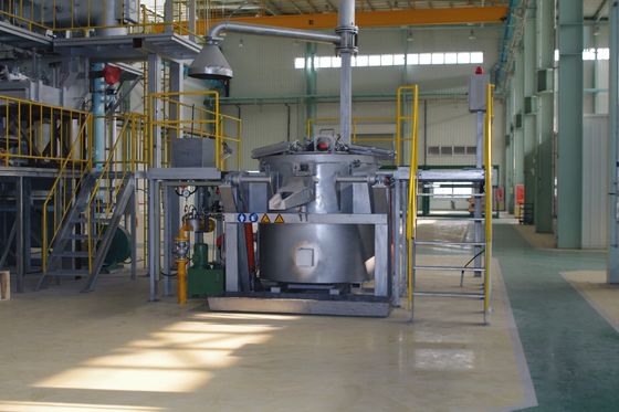 Cadinho para o gás Heater Aluminum Crucible Furnace Melting 800KG de inclinação hidráulico