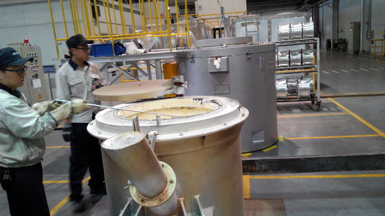 Forno de fusão de alumínio de alta precisão com precisão de controlo de temperatura ± 1C e sistema de controlo PLC