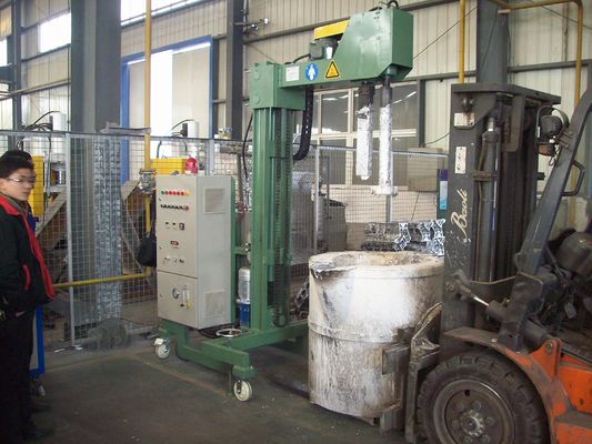 Máquina de desgaseamento de alumínio fundido ajustável com pressão de gás refinado para controlo do tamanho das partículas do fluxo de refino