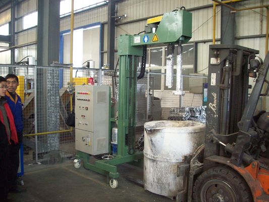 Máquina reguladora de desgaseamento para refino de alumínio com pressão de gás refinado de 0,1 a 0,6 MPa e tamanho de partícula mm ≤ 5