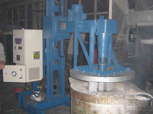 Processo de unidade de desgaseificação giratório de 600 RPM para refinar o ventilador de ar refrigerando de alumínio