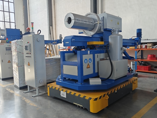 Velocidade do rotor de grafite 0 ‰ 400 r/min Injetor rotativo de fluxo Design azul e amarelo com tempo de refino e desgaseamento 0 ‰ 99 min