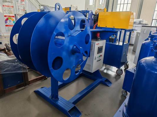 Unidade de alimentação de hastes para hastes AlTiB com 5 mm-25 mm de diâmetro, ± 0,1 mm de precisão e 10 m/min de velocidade máxima