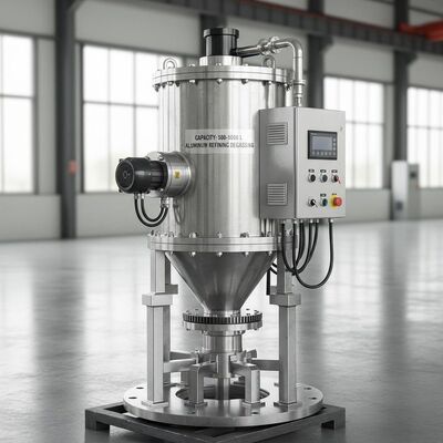 Capacidade 500-1000 L H de alumínio Refinagem máquina de desgaseamento flange Tipo montado projetado para melhorar o controle de fusão de alumínio